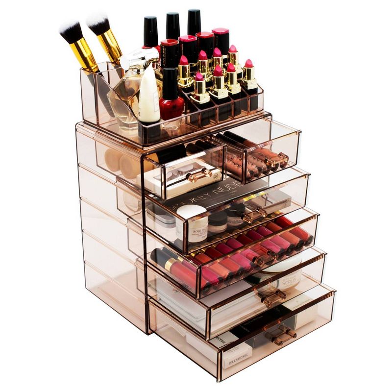 Sorbus Makeup Storage Case - Style 2 - Brown