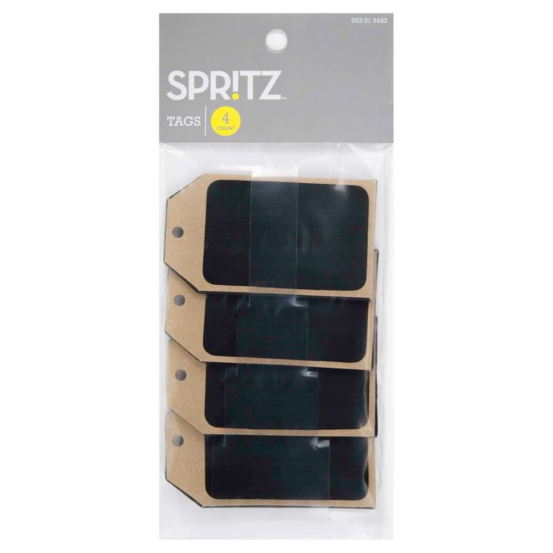 4ct Chalkboard & Wood Gift Tag - Spritz™