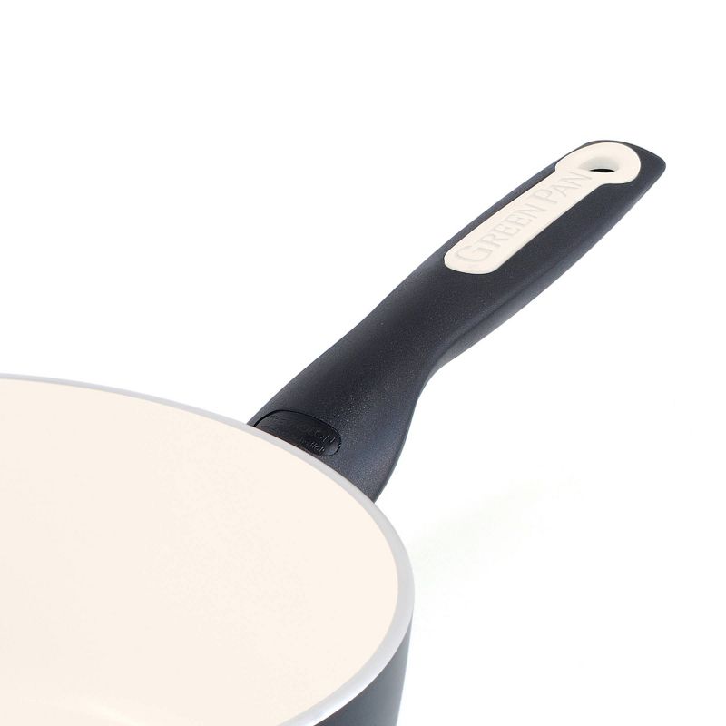GreenPan Rio 2-Quart Ceramic Non-Stick Covered Saucepan, Black