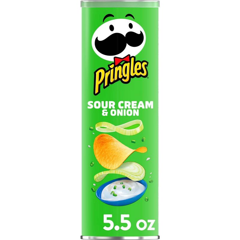 Pringles Sour Cream & Onion Potato Crisps Chips - 5.5oz