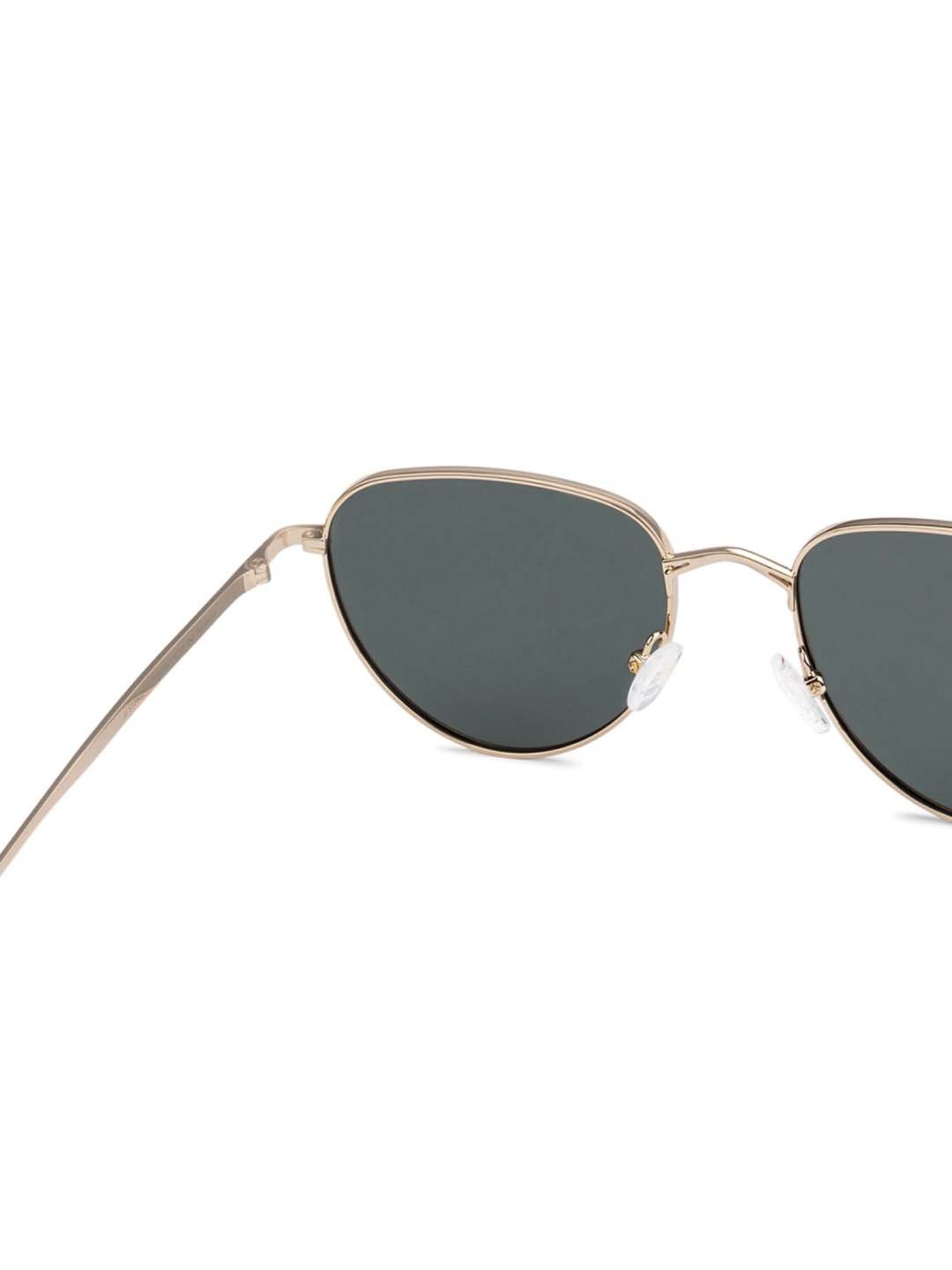 John Jacobs JJ S12502 Green Polarized Oval Sunglasses