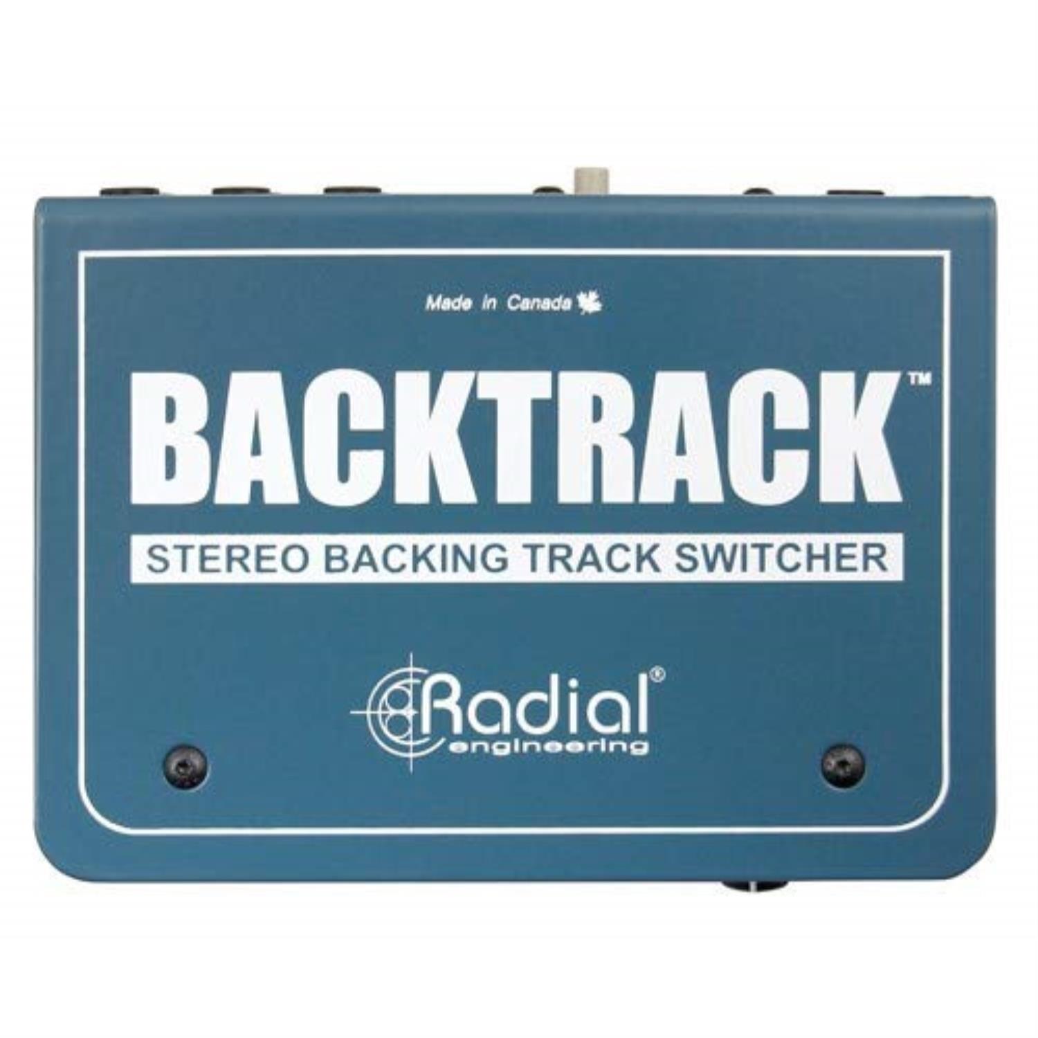 radial backtrack 2ch active direct box and audio switcher