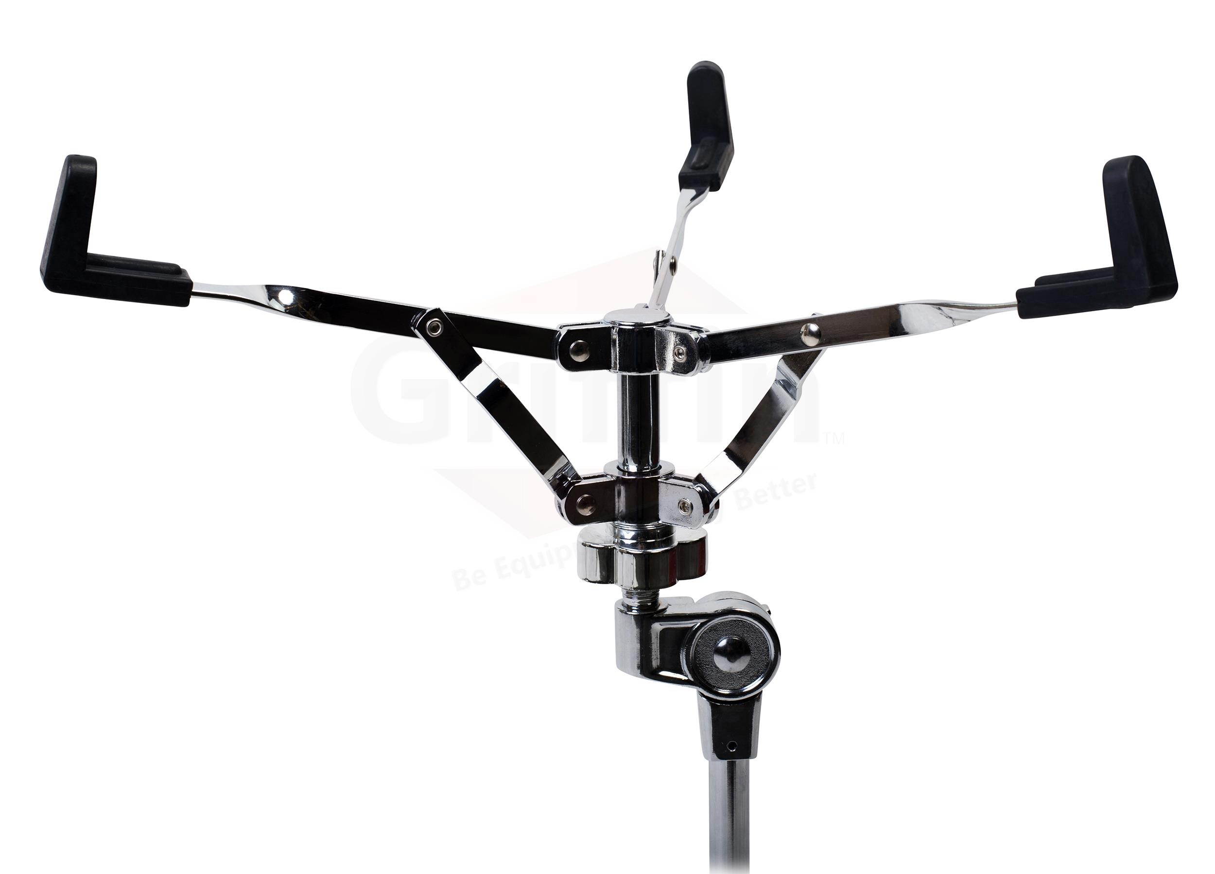 Snare Drum Stand by GRIFFIN | Deluxe Percussion Hardware Base Kit | Double Braced, Light Weight Mount for Standard Snares, Tom Drums & Practice Pad | Slip-Proof Gear Tilter & Clamp Style Basket Holder
