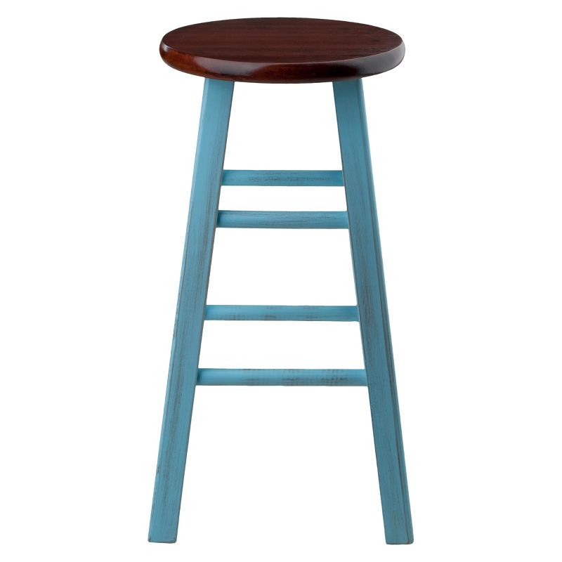 24" Ivy Counter Height Barstool - Light Blue - Winsome