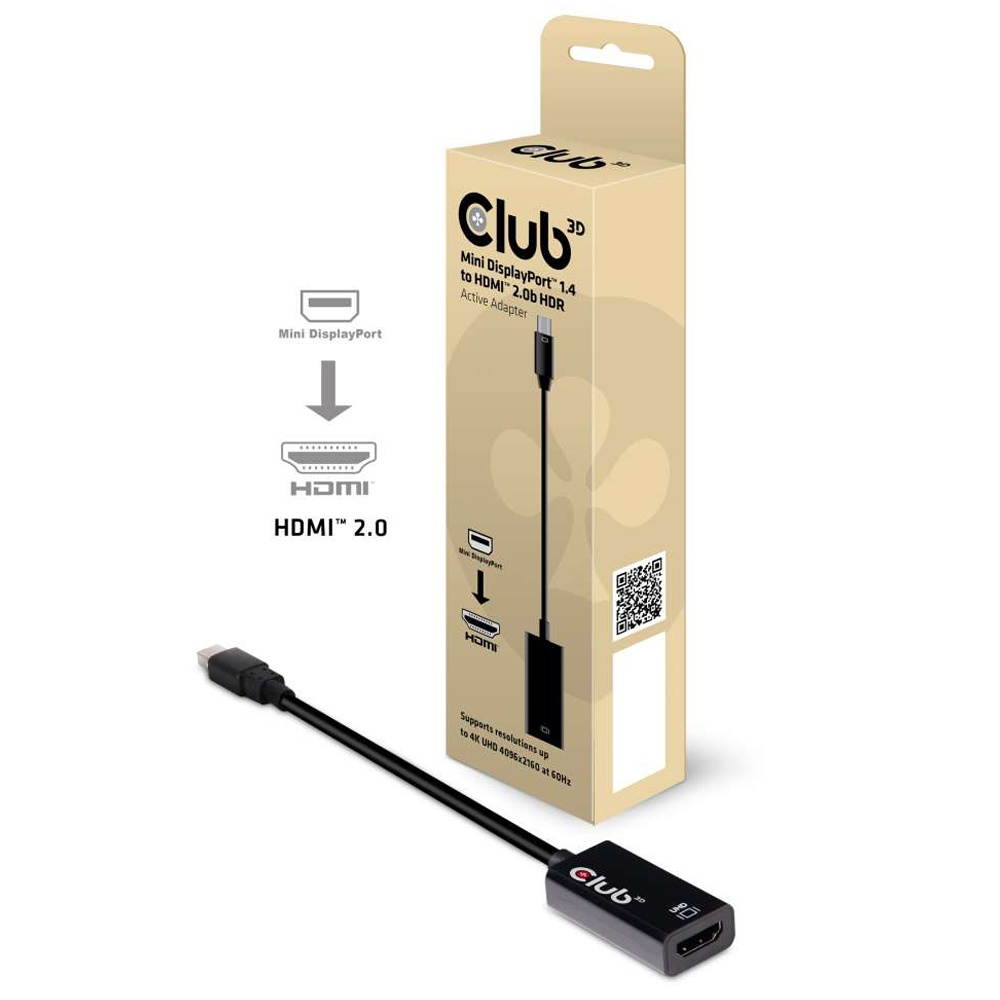 Club 3D Mini Displayport 1.4 To Hdmi 2.0A Hdr