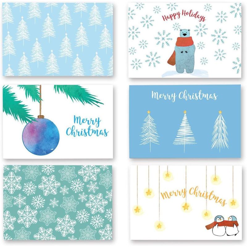 White Card Stock Half Fold Greeting Cards for DIY Craft, Notes, Glossy and Matte (8.5 x 5.5 In Folded, 100 Sheets)