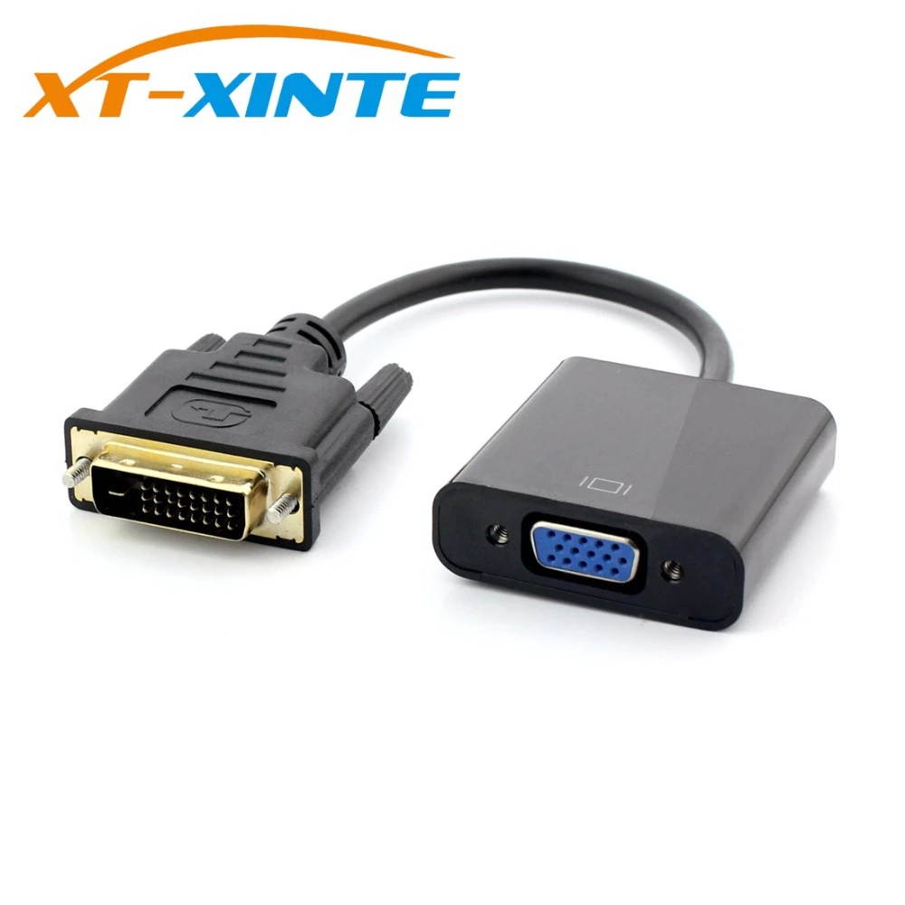 DVI to VGA Adapter 1080P DVI-D to VGA Adapter Cable Digital DVI 24+1 Male to 15 Pin VGA Female Video Converter for PC Display