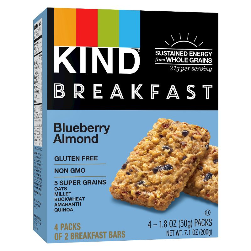 KIND Blueberry Almond Breakfast Bars - 4pk of 2 Bars