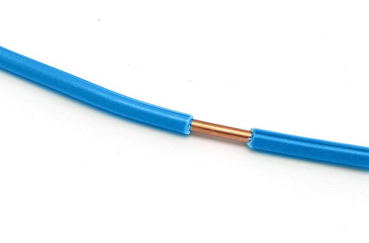 THHN / Building Wire | Blue Jacket | 10 Gauge Solid Copper UL UV - 150 Ft