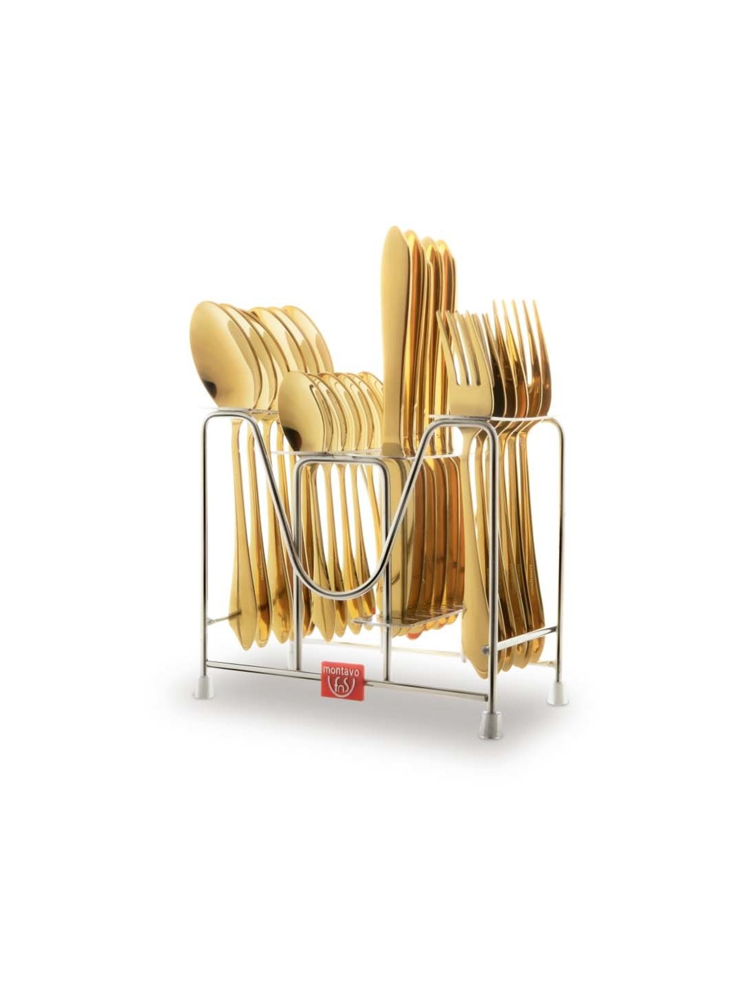 FnS Palma Gold Stainless Steel Cutlery - Set of 24