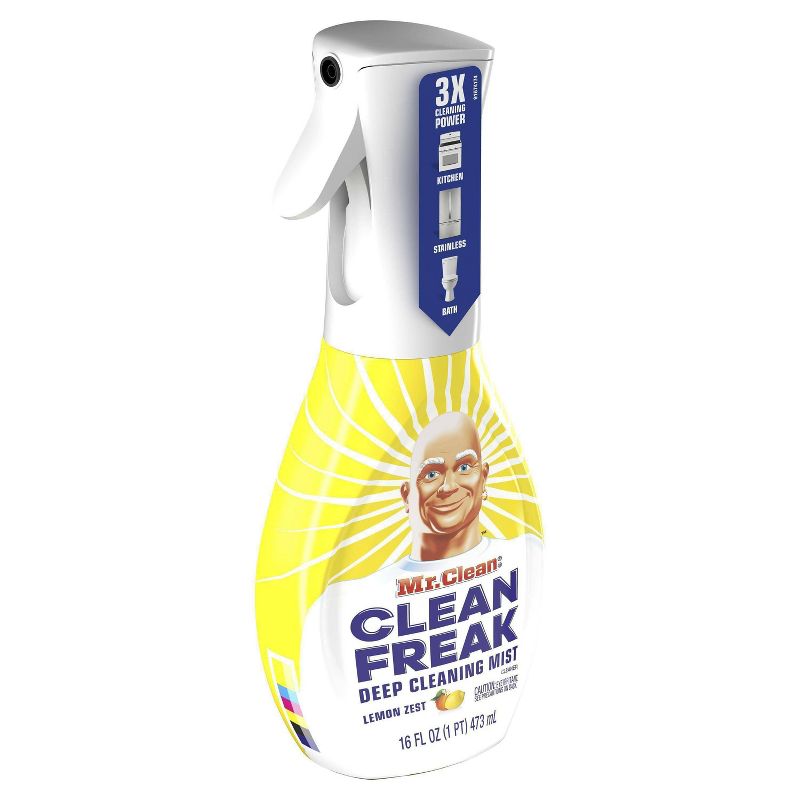 Mr. Clean, Clean Freak Deep Cleaning Mist Multi-Surface Spray, Lemon Zest Scent Starter Kit - 16 fl oz/1ct