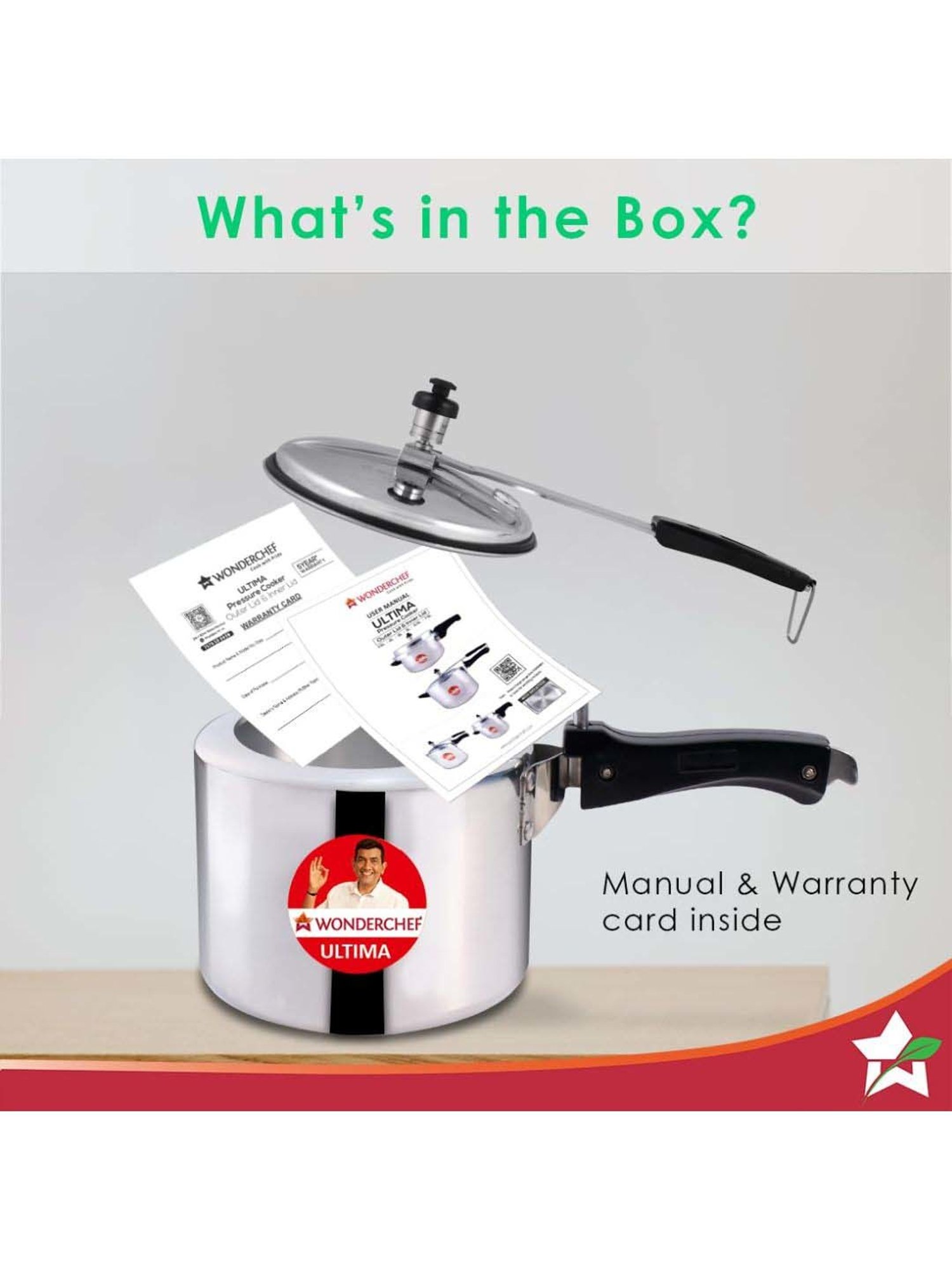 Wonderchef Ultima Inner Lid Pressure Cooker