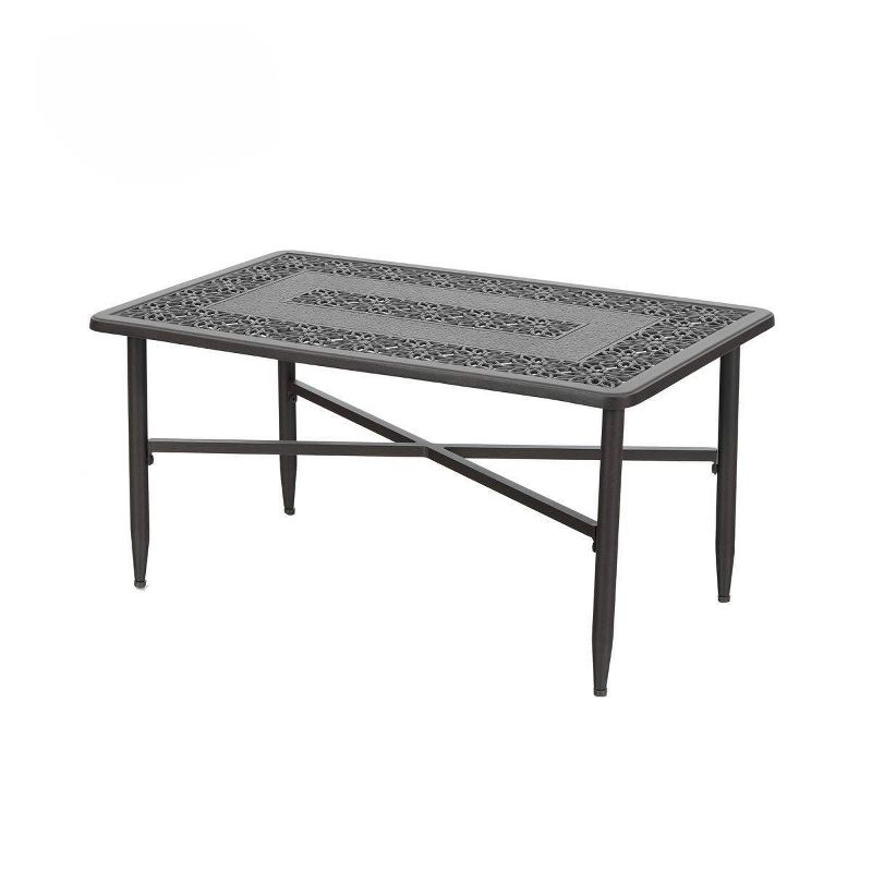 Sheldon Round Coffee Table - Black - Courtyard Casual