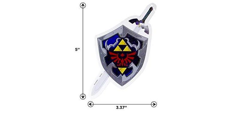 Just Funky The Legend of Zelda Hylian Shileld & Sword Auto Decal