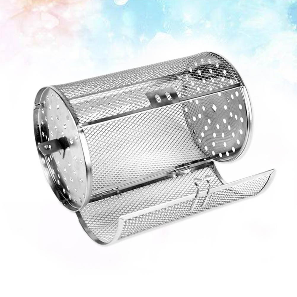 Stainless Steel Roaster Drum Oven Grilled Cage for Coffee Beans Peanut BBQ Rotisserie Oven Parts Baking Accessory Ovenware Cooking Tool