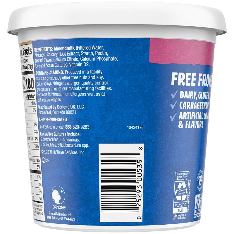 Silk Unsweetened Vanilla Almond Milk Yogurt - 24oz
