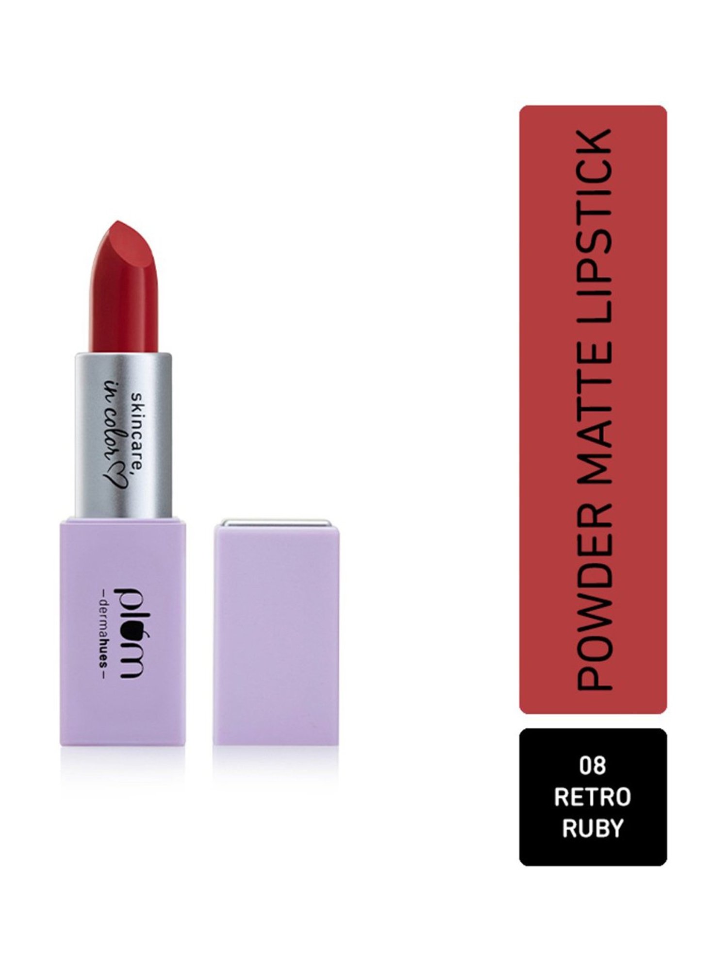 Plum Velvet Haze Matte Lipstick 08 Retro Ruby - 4.2 gm