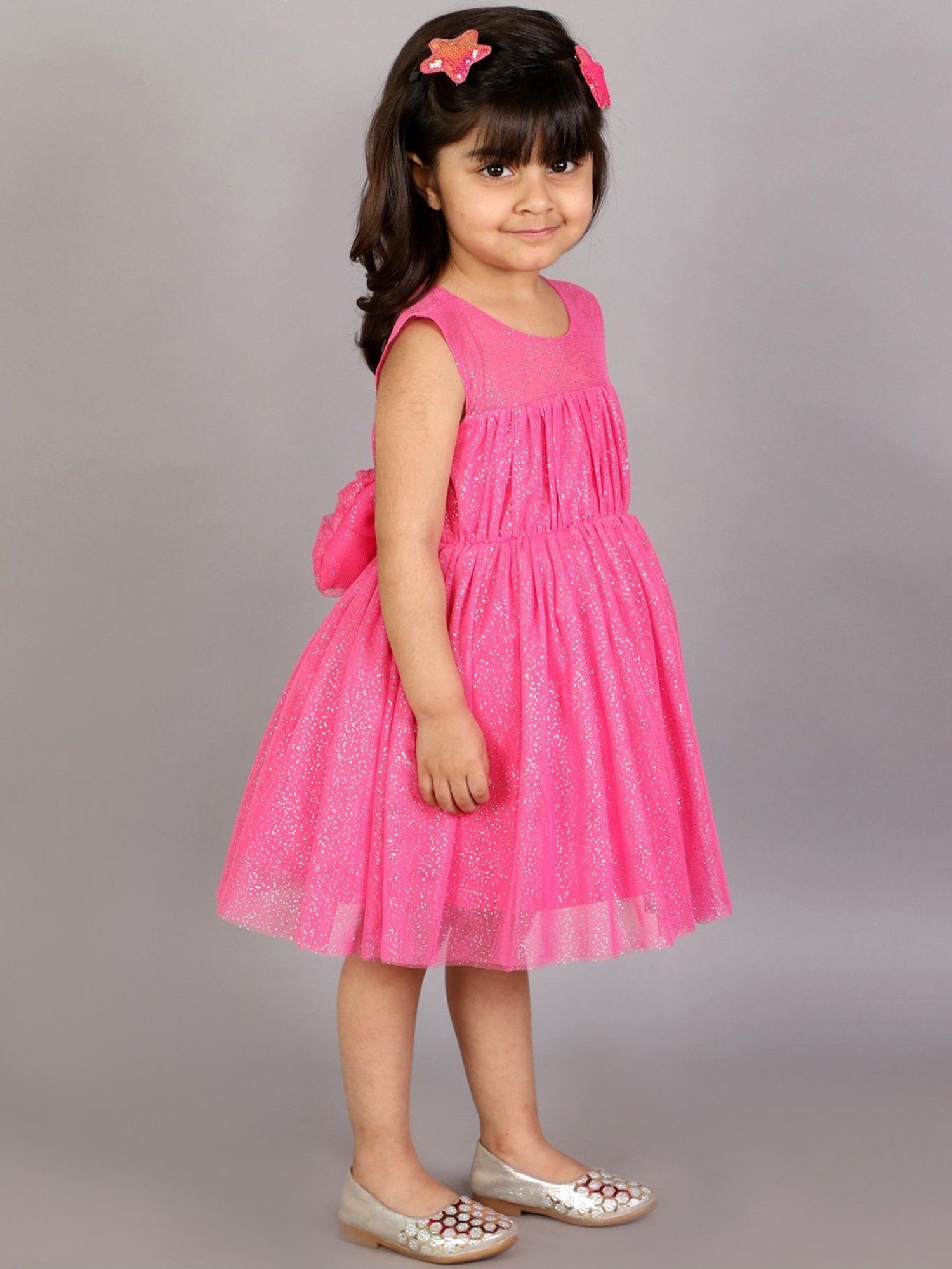 KidsDew Pink Embellished Casual Dress
