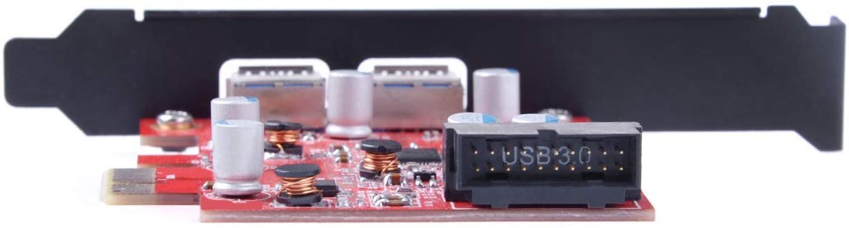 Inateck 2-Port Pci-E USB 3.0 Express Card, Mini Pci-E USB 3.0 Hub Controller Adapter with Internal USB 3.0 20-Pin Connector - Expand Another Two USB 3.0 Ports - No Additional Power Connection Needed