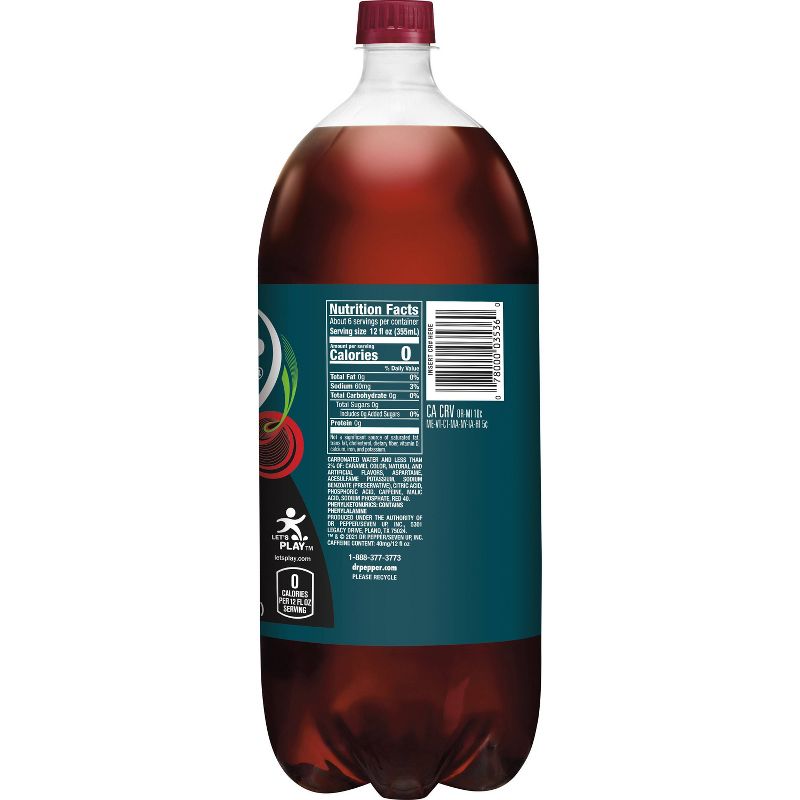 Dr Pepper Zero Sugar Cherry - 2 Liter Bottle