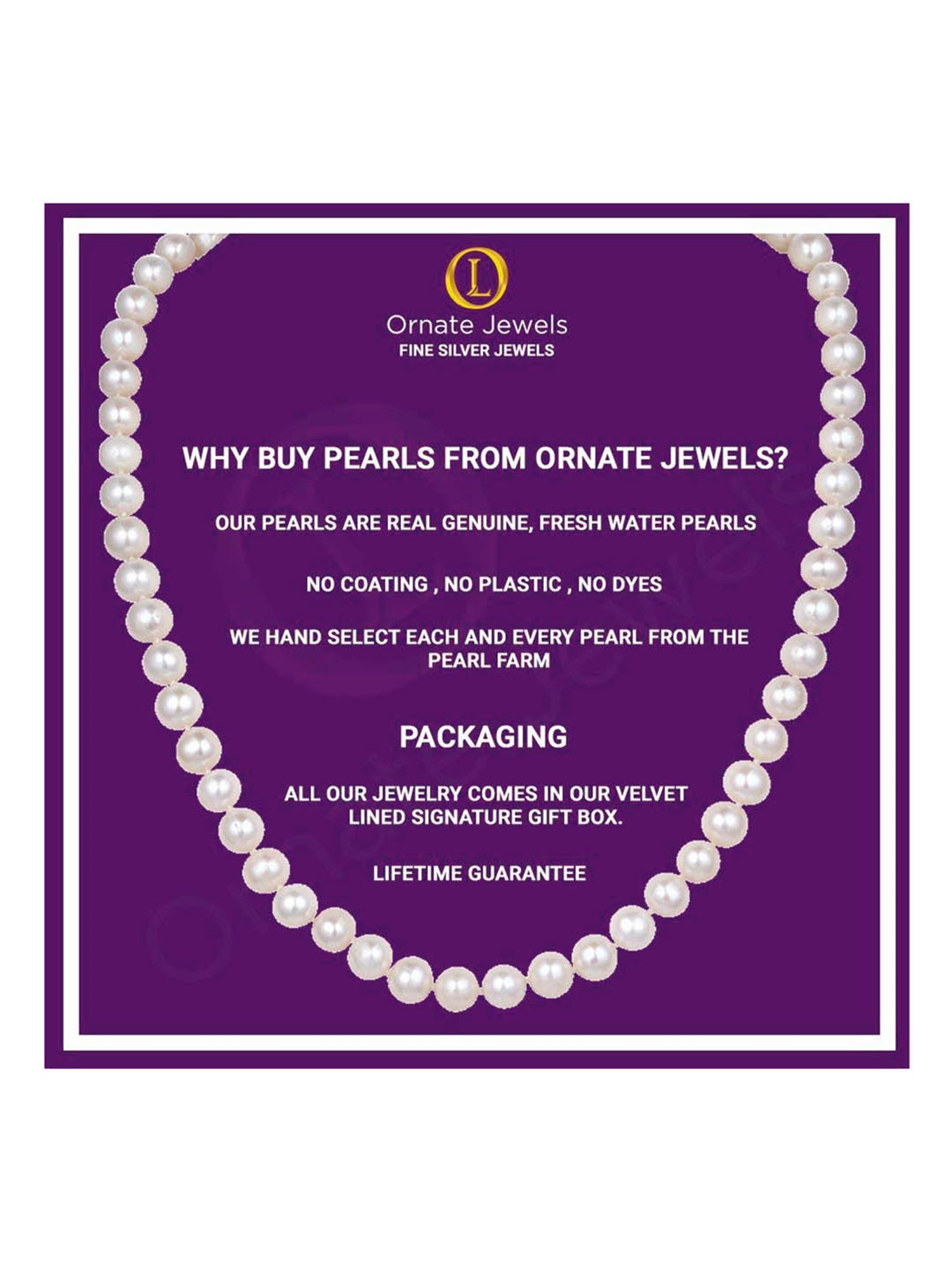 Ornate Jewels 92.5 Sterling Silver Necklace Set for Women