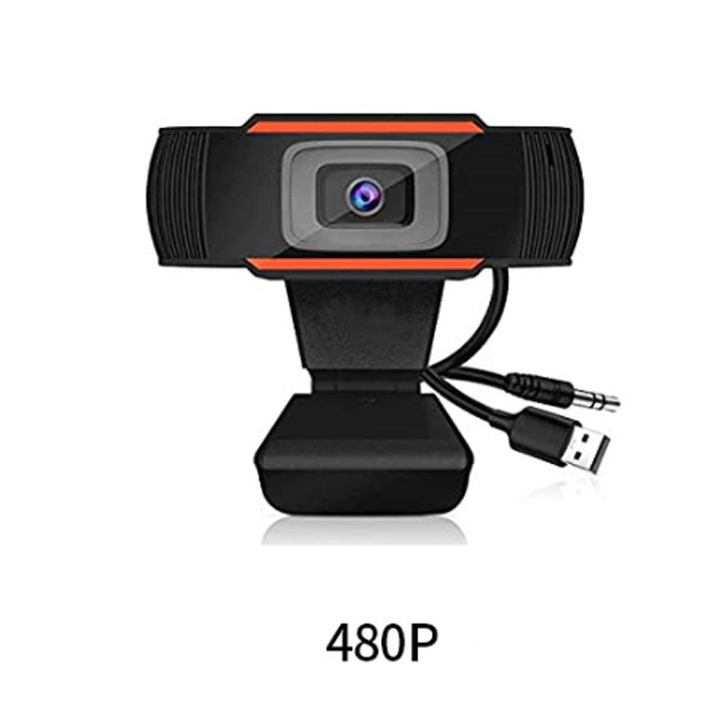 HD 480P USB Webcam Video Recording With Dual Microphone For PC Computers Home Office Online Lessons Supplies