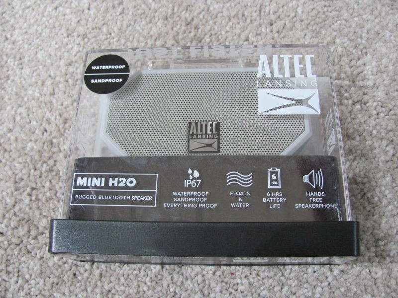 New Altec Lansing IMW257-CG Mini H2O Wireless Bluetooth Waterproof Speaker Gray