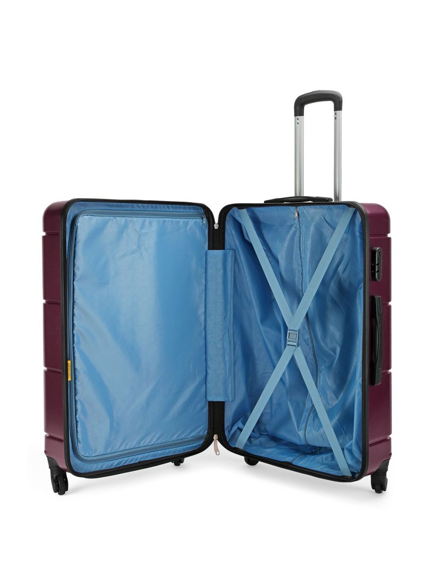 Aristocrat Sleek Maroon Textured Hard Large Trolley Bag - 30 cm