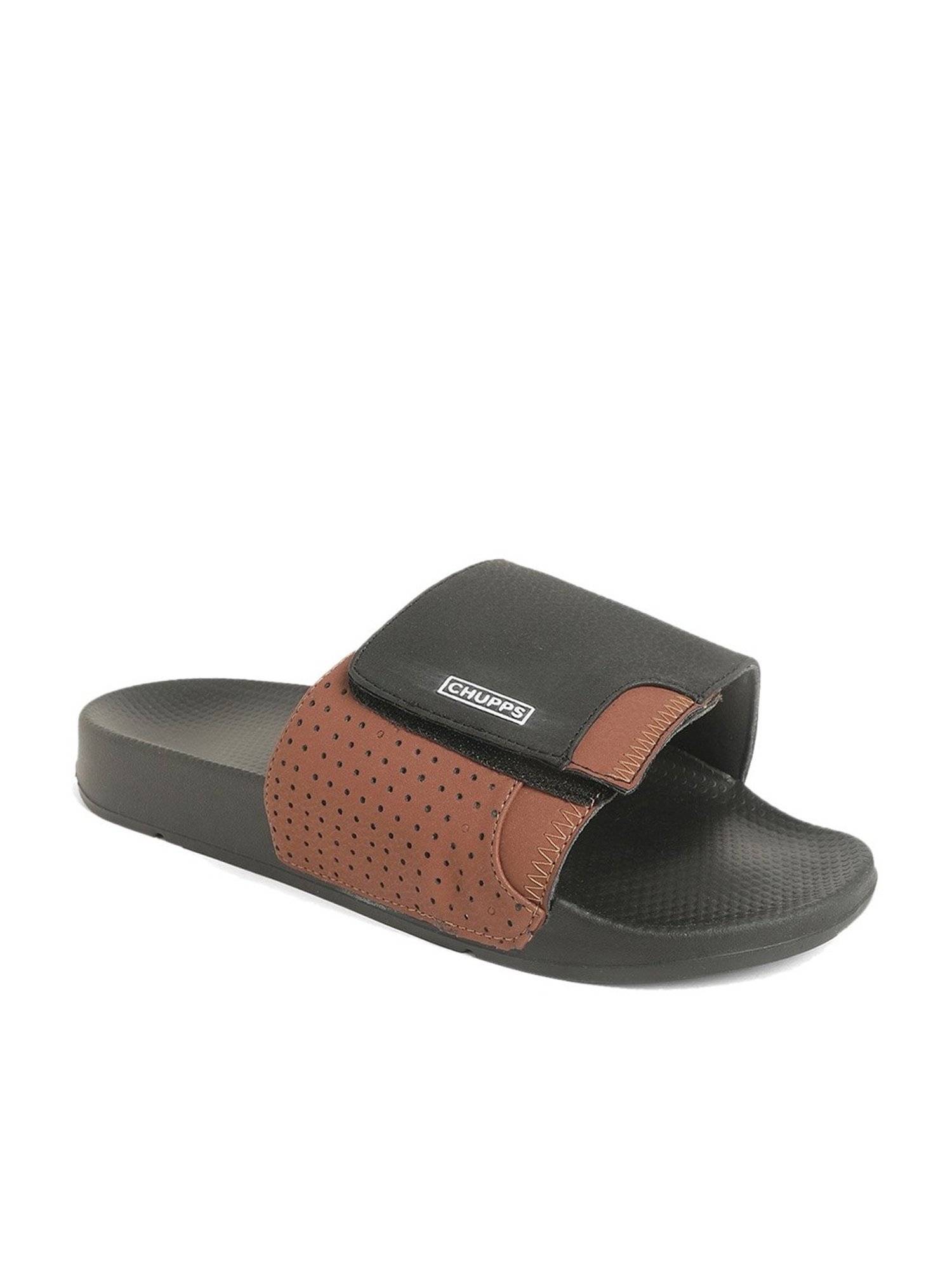 Chupps Men's Black Slides