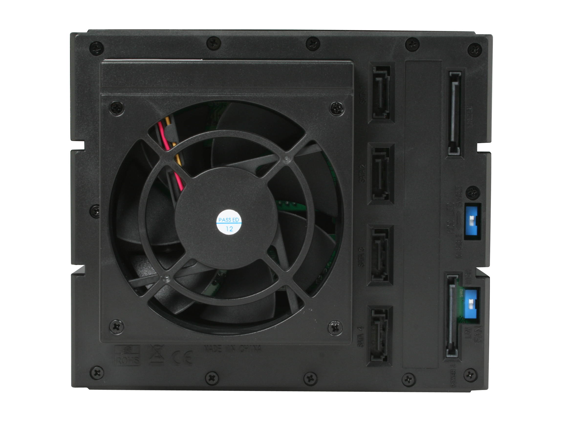 iStarUSA BPN-DE340SS-BLACK 3 x 5.25" to 4 x 3.5" SAS / SATA 6.0 Gb/s Trayless Hot-Swap Cage - Black Handle