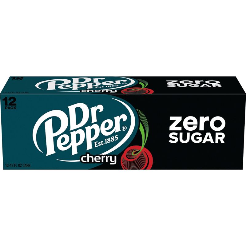 Dr Pepper Zero Sugar Cherry - 12pk/12 fl oz Cans