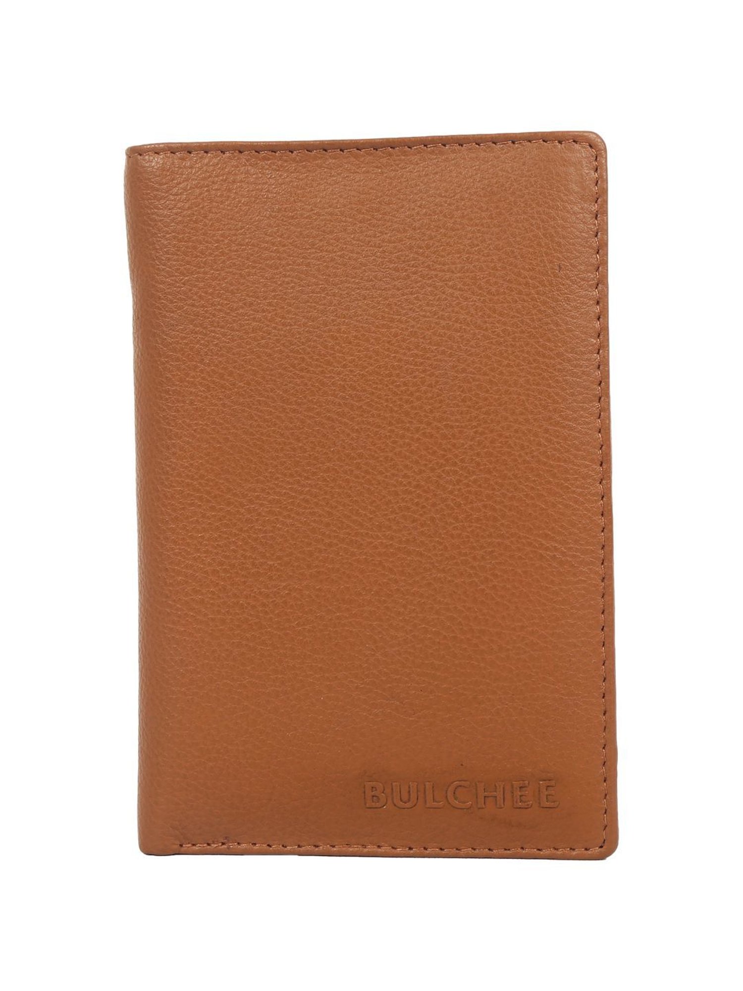 BULCHEE Tan Casual Leather Bi-Fold Wallet for men