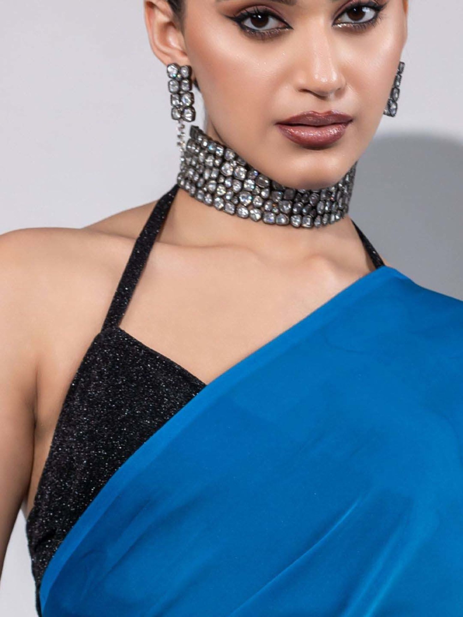 Swtantra Black Plain Readymade Blouse