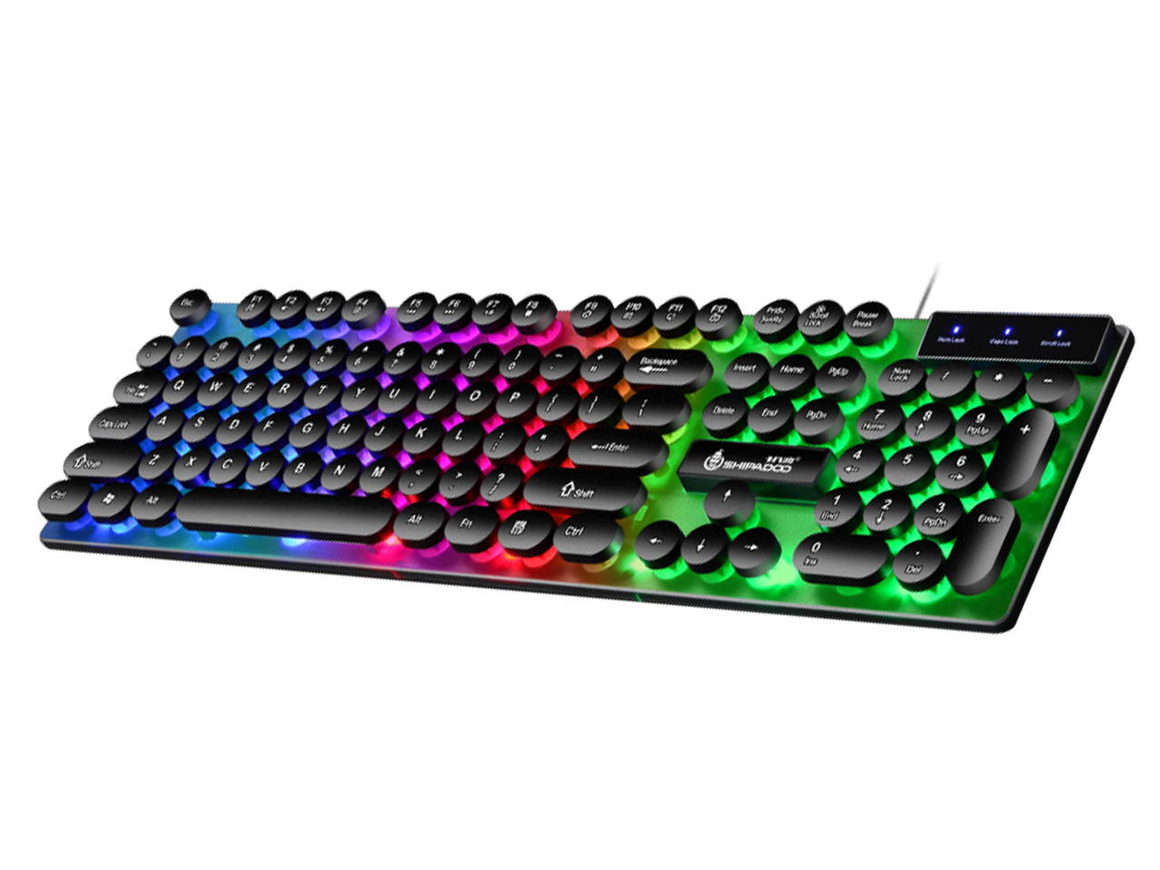 Glorious Modular Mechanical Gaming Keyboard (GMMK)- Barebone Edition (DIY Assembly Required) (Full Size, Black) + Glorious Black Aura Keycaps (Bundle)
