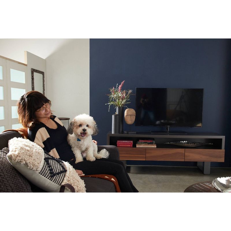 Large Contemporary Mango Wood and Metal Coffee Table Brown - Venus Williams Collection