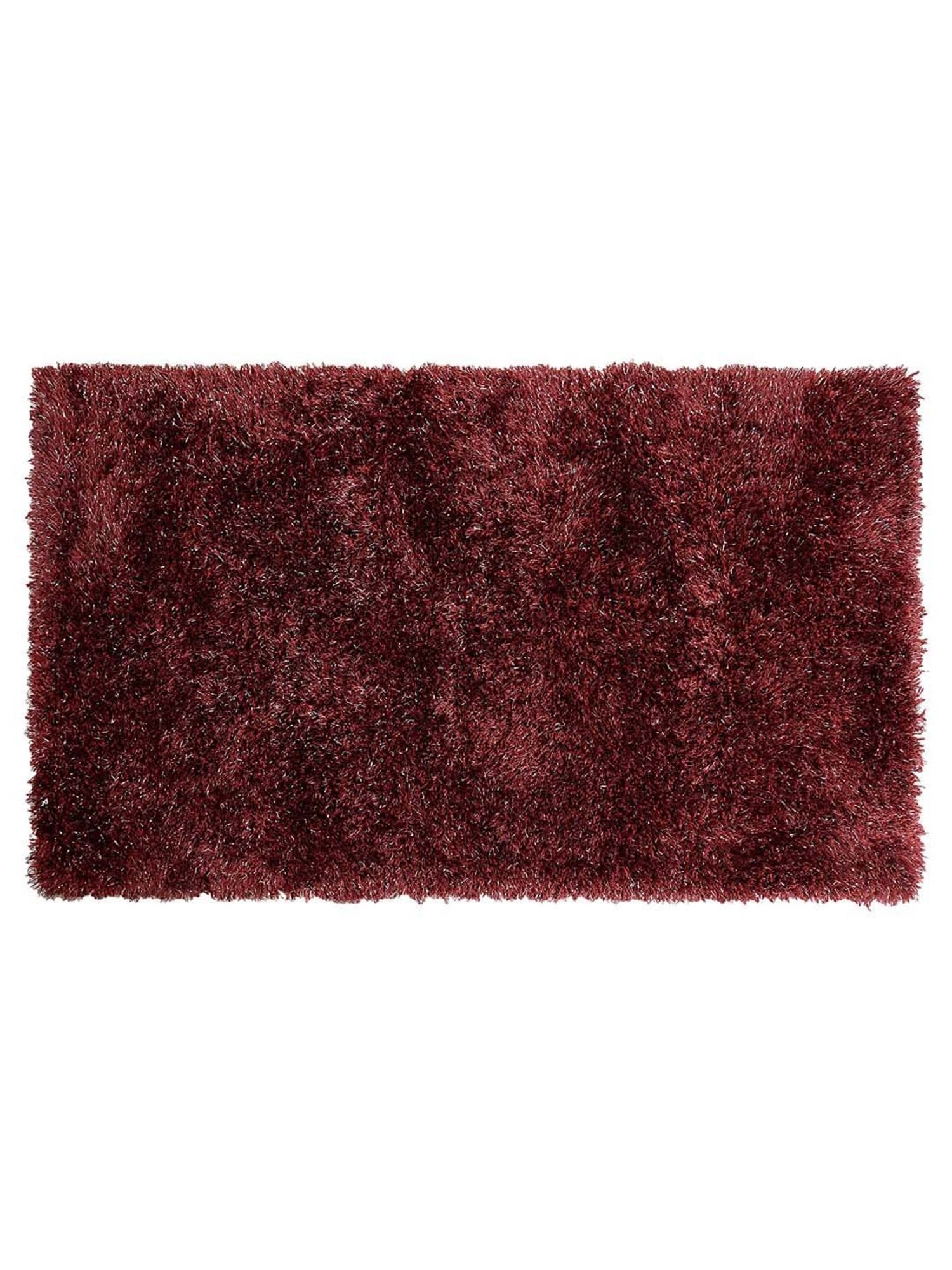 Saral Home Modern Maroon Polyester Carpet - Set of 1