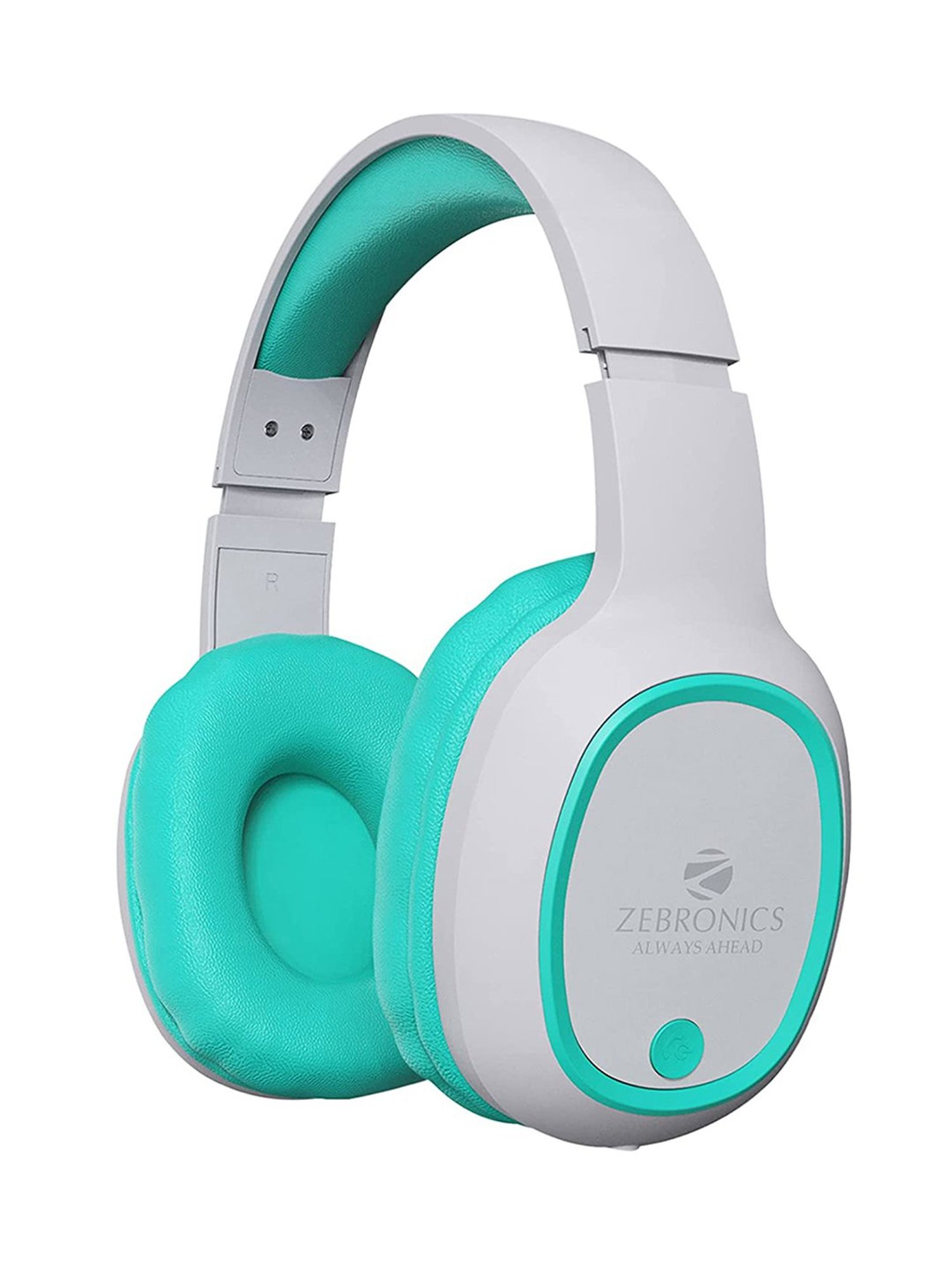 Zebronics Zeb-Thunder Over The Ear Bluetooth Headphone with Mic (Sea Green)