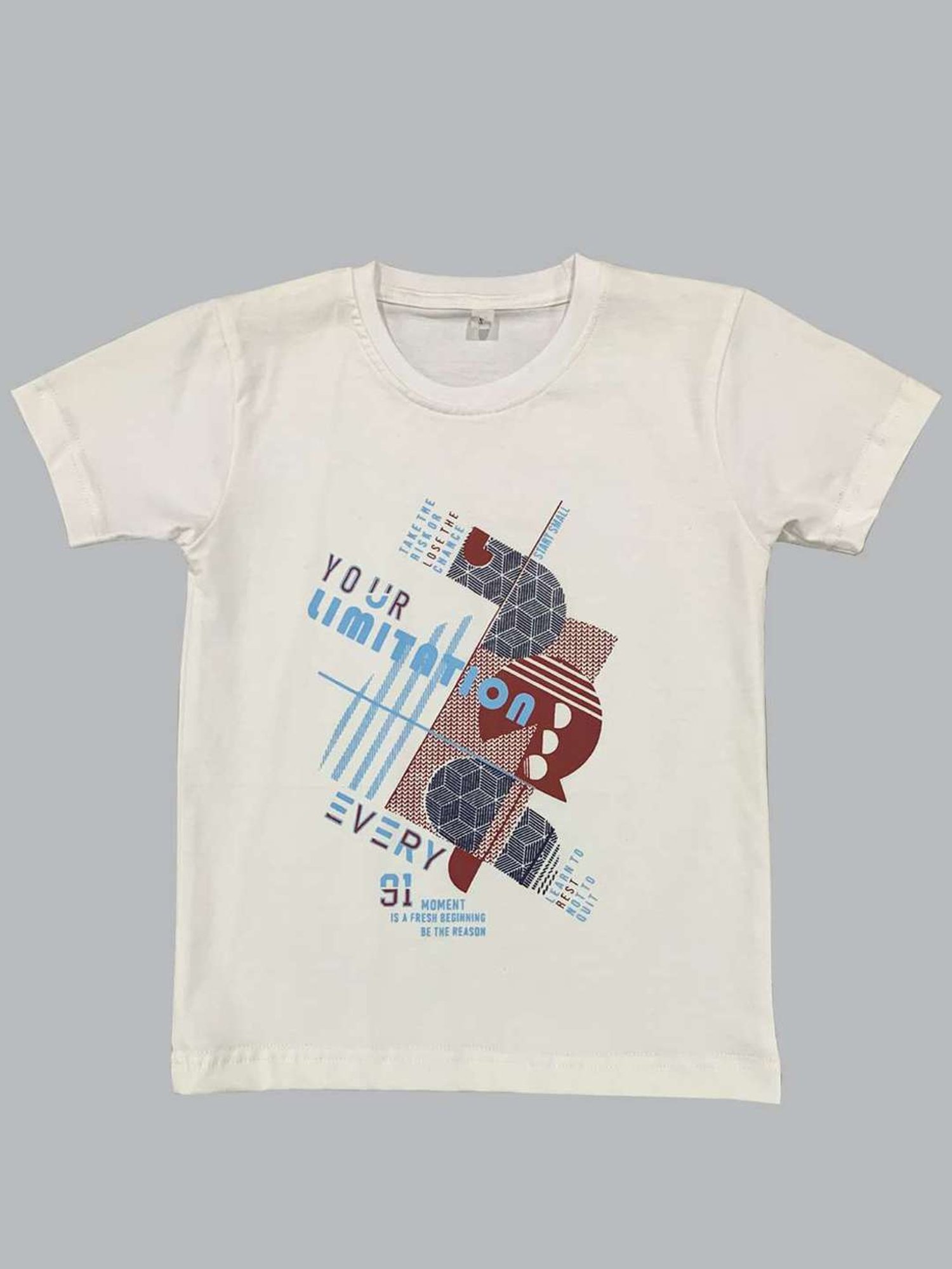 Cavio Kids Blue & White Cotton Chequered Shirt Set