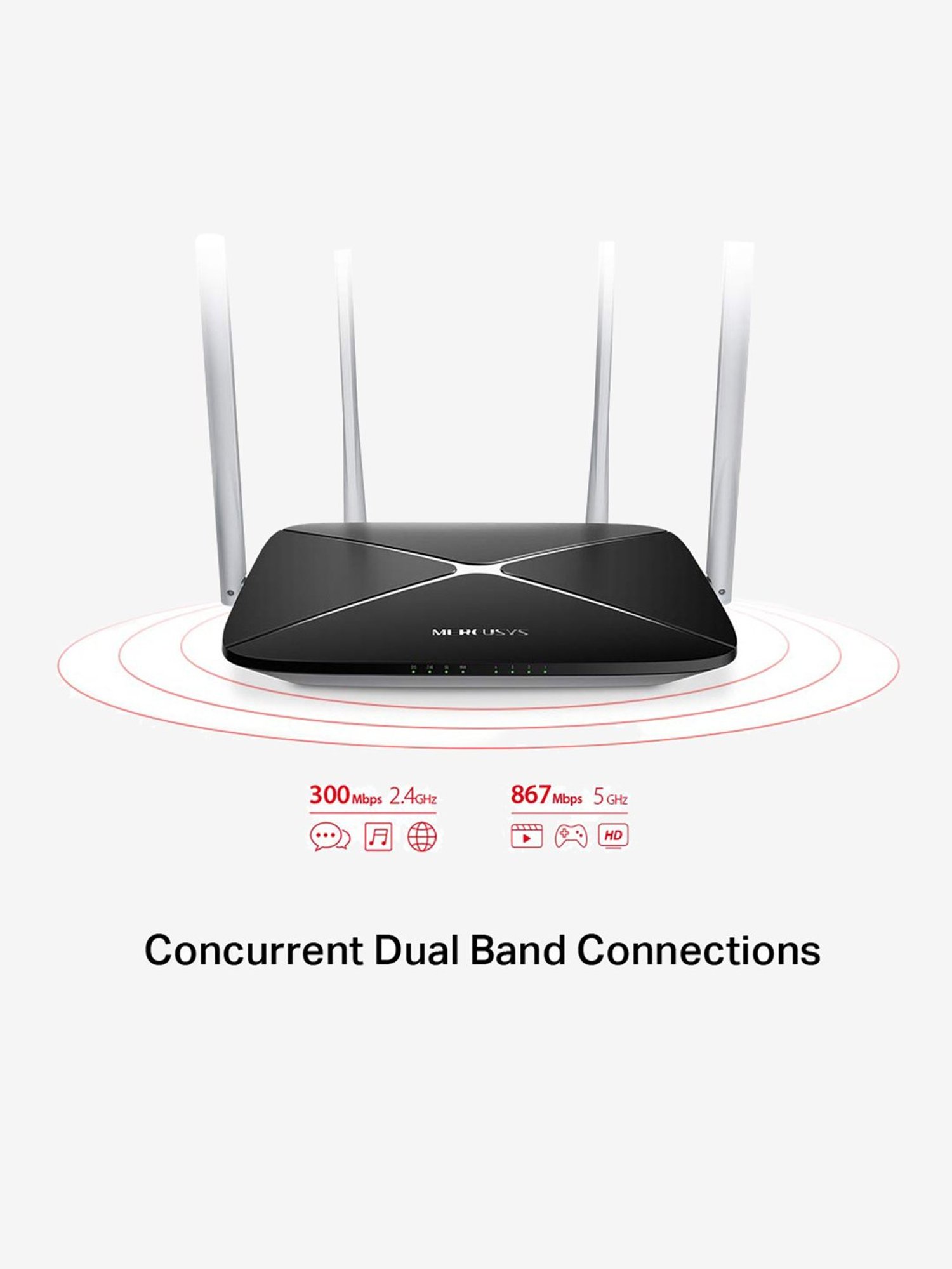 TP-Link AC2600 Archer A10 Smart Dual Band Wi-Fi Router (Black)
