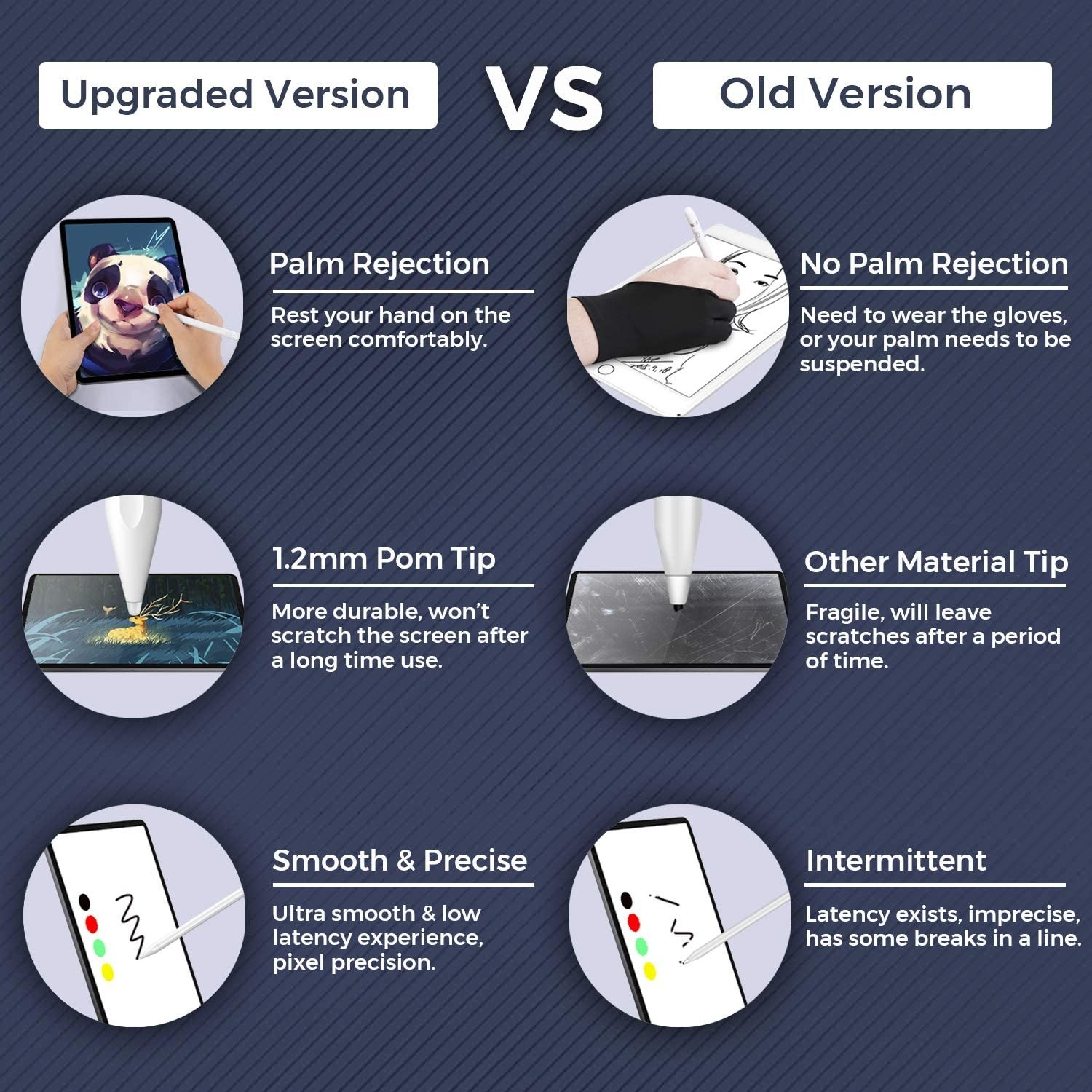 AICase Touch screen Gloves Cashmere Winter Warm Thick Knit