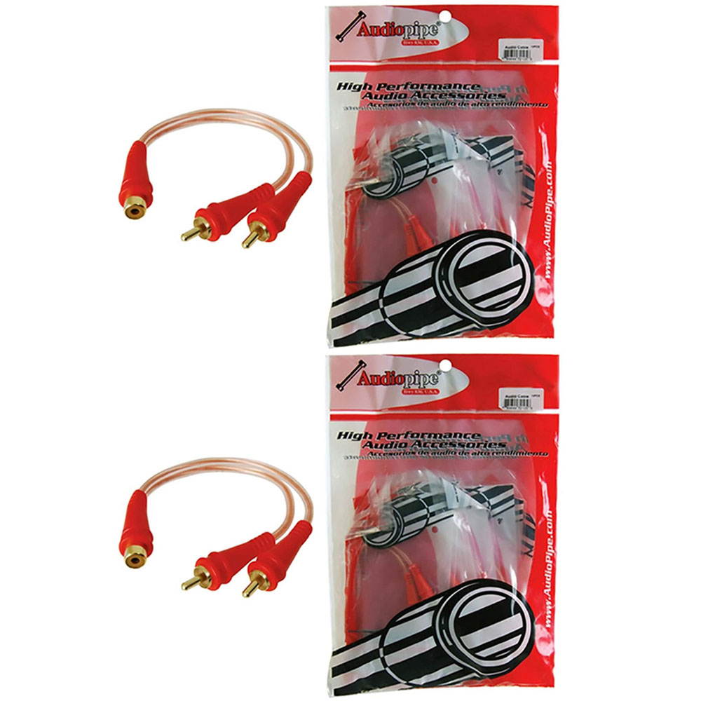 (Pack of 2 ) NIPPON BMSGYF2M RCA SPLITTER 1F-2M AUDIOPIPE 1 BAG OF 10= 1 UNIT