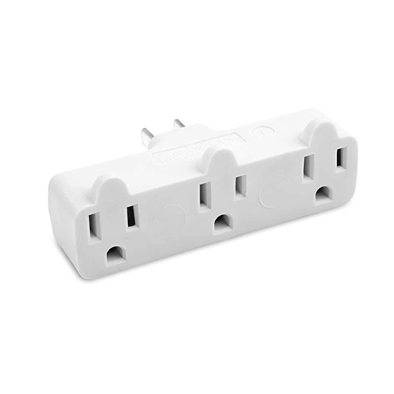 Matters 2Pack Spaced 3 Outlet Grounded Outlet Extender Wall Tap