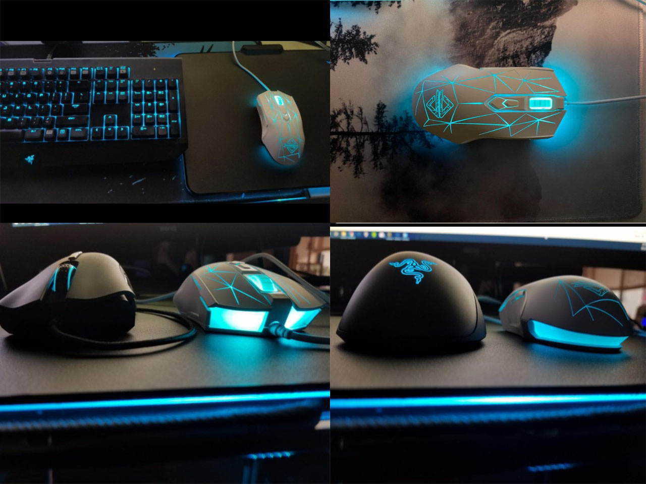 Gaming Mouse Wired, USB Optical Computer Mice with RGB Backlit, 2 Adjustable DPI Up to 2400, Ergonomic Gamer Laptop PC Mouse   for Windows 7/8/10/XP -Black