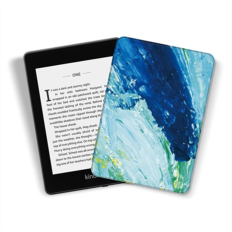 WaterSafe Case for Kindle Paperwhite 2018 PU Leather Smart Cover with Auto WakeSleep Fits  the latest Kindle Paperwhite Leather Cover 10th Generation2018K10 The Oil Painting