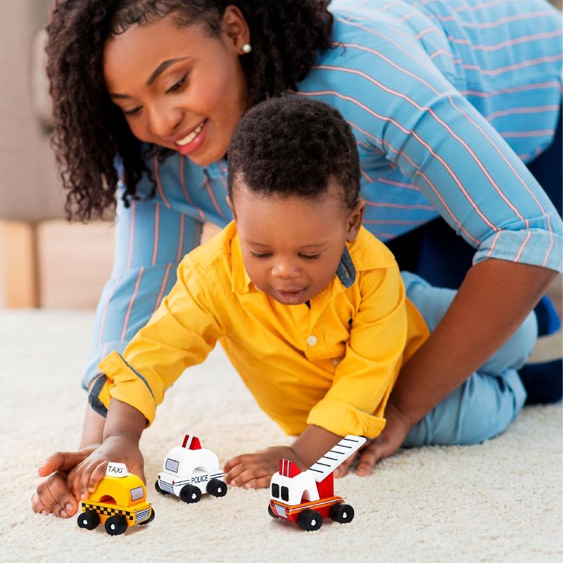 FAO Schwarz Wooden Vehicles 3 pack