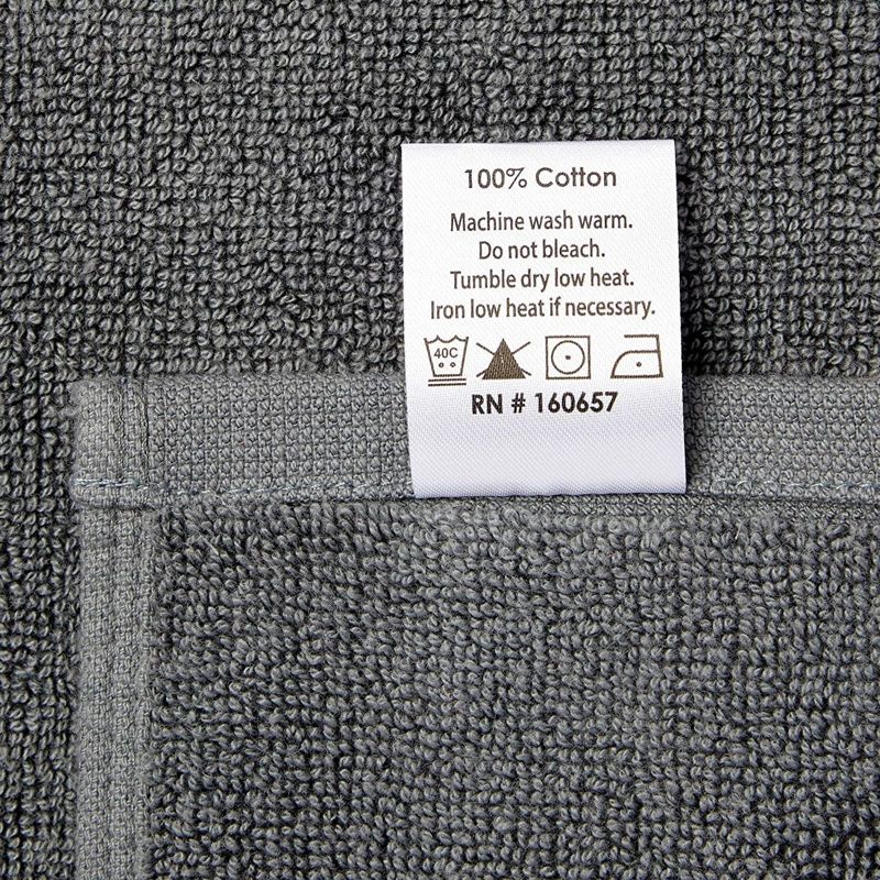 Juvale 2 Pack Monogrammed Hand Towels, Letter V Embroidered Gift (16 x 30 in, Grey)