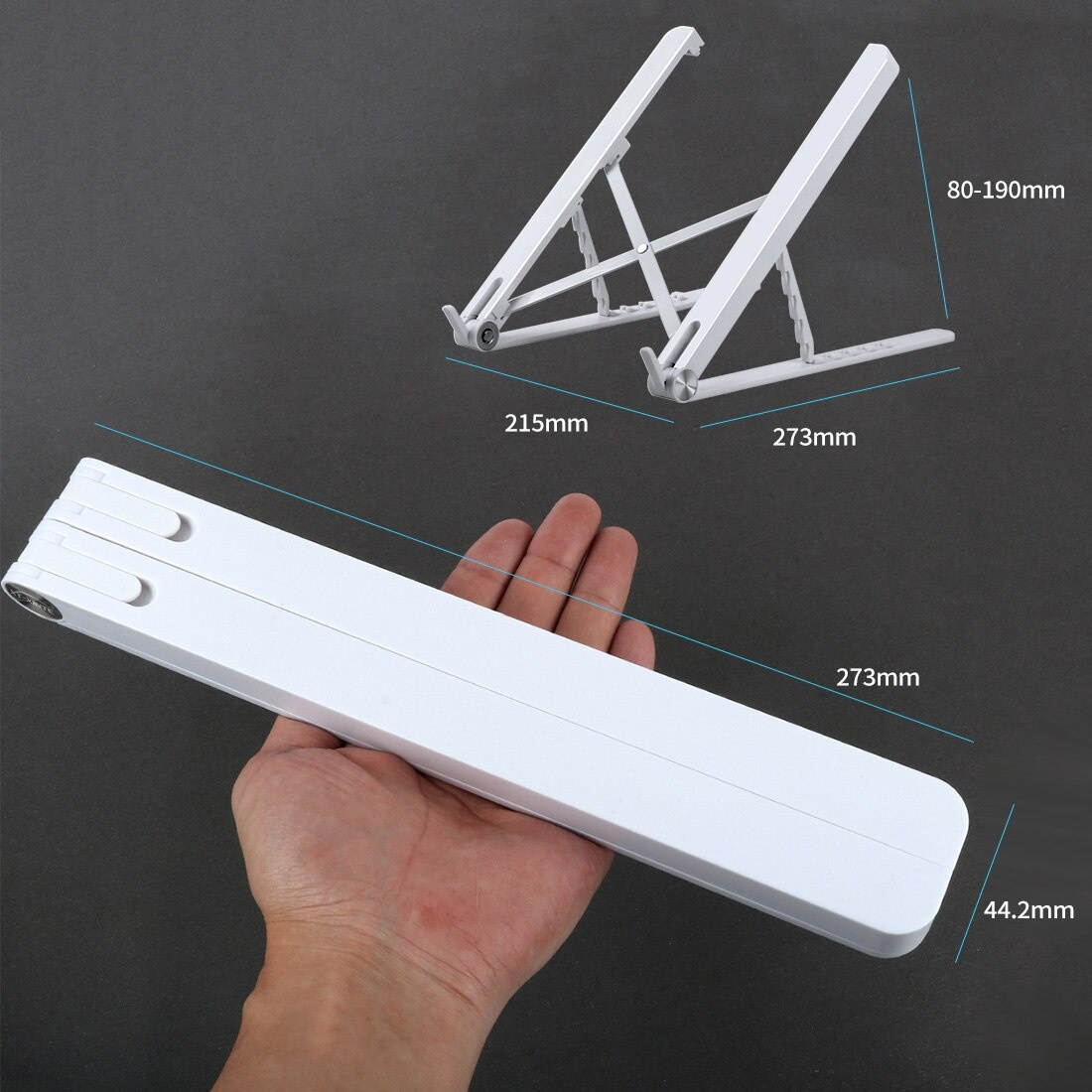 XT XINTE Adjustable Plastic Lifting Laptop Holder Foldable Cooling Stand Tablet Bracket For 13-17 inch Laptop