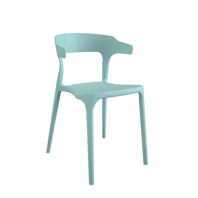 Felix 4pk Indoor/Outdoor Stacking Chairs - Aqua Haze - Novogratz