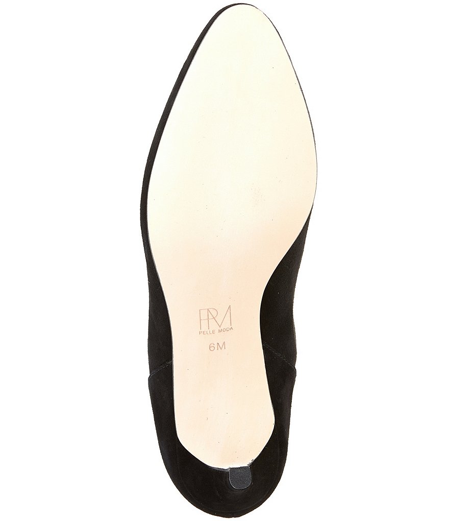 Pelle Moda Yale Suede Back-Zip Ankle Booties