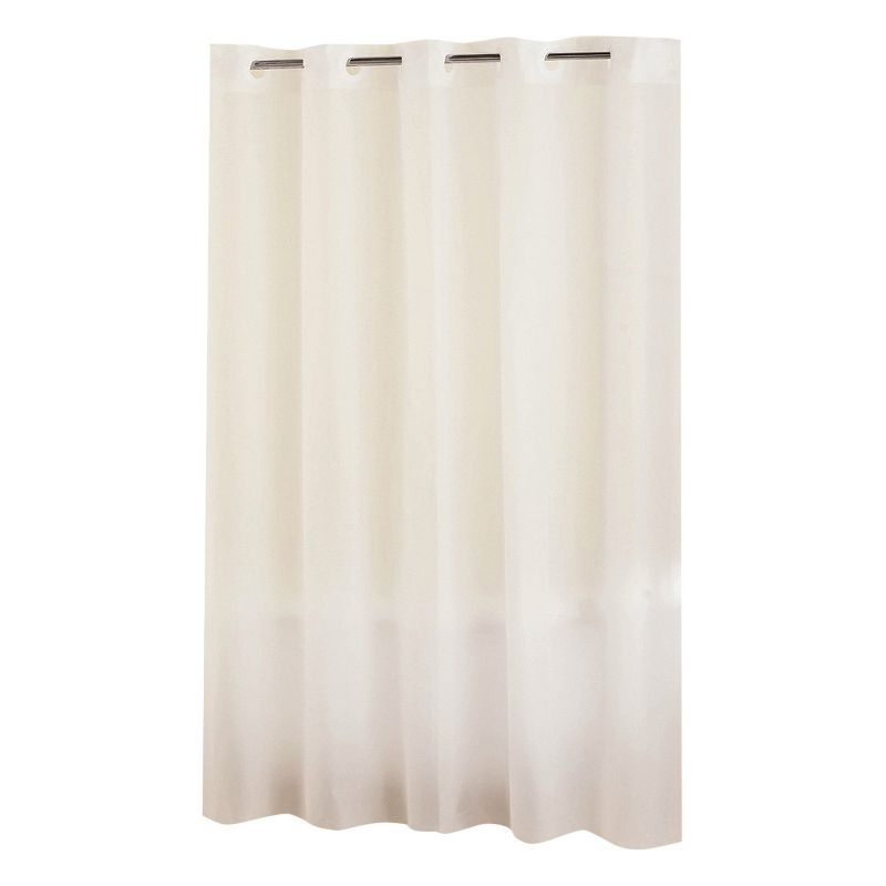Frosty PEVA Solid Shower Curtain White - Hookless